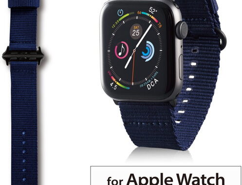 Apple Watch 44/42mm/ファブリックバンド/ブルー