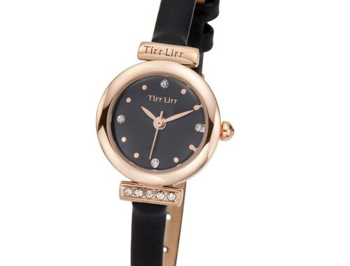TirrLirr 腕時計 ジュエリー ウォッチ ブランド レディース 革ベルト twc-001BK