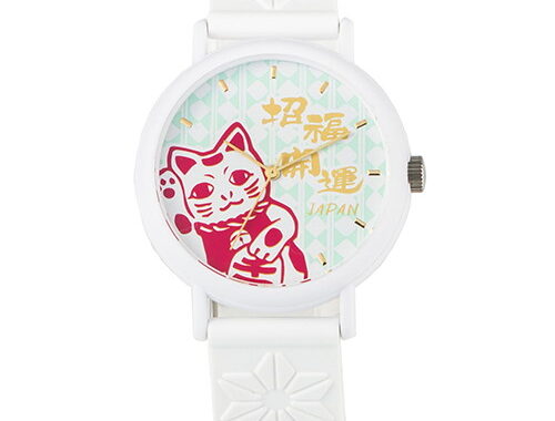KAORU 腕時計 ご当地招き猫（檜） KAORU002MH