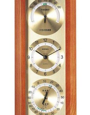 EMPEX 掛け時計 快適モニタ1台4役 不快指数・時計・温度・湿度計 TM-712