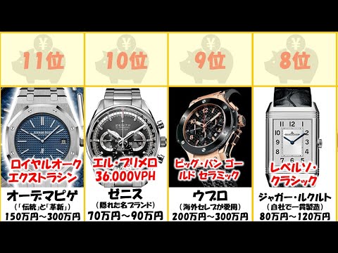 高級腕時計ブランドの人気ランキング　TOP15