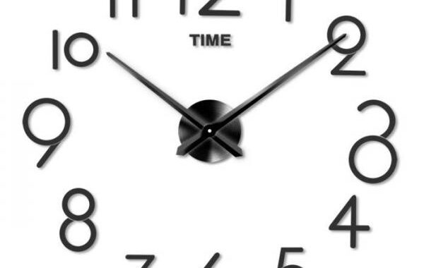 【 ブラック 】DIY ウォールクロック  mdz017ウォールクロック 通販 diy DIY 時計 壁掛け時計 壁時計 壁 貼る時計 壁に貼る ビッグ 大きい ウォールアート 北欧 クロック 壁に貼れる 文字 ステッカー シール ブラック モダン デコレーション